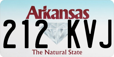 AR license plate 212KVJ