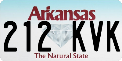 AR license plate 212KVK