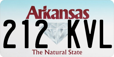 AR license plate 212KVL