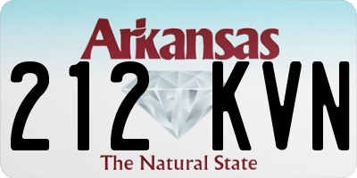 AR license plate 212KVN