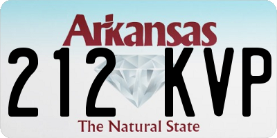 AR license plate 212KVP