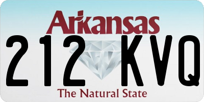 AR license plate 212KVQ