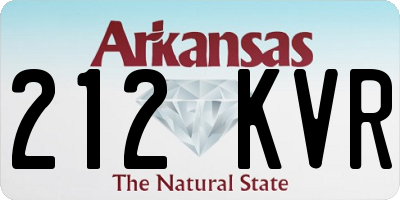 AR license plate 212KVR
