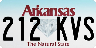 AR license plate 212KVS