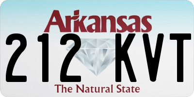 AR license plate 212KVT