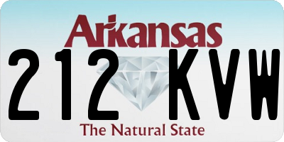 AR license plate 212KVW
