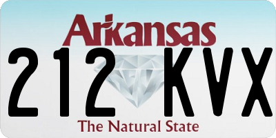 AR license plate 212KVX