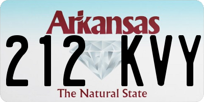 AR license plate 212KVY