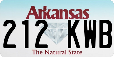 AR license plate 212KWB