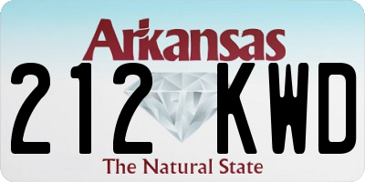 AR license plate 212KWD