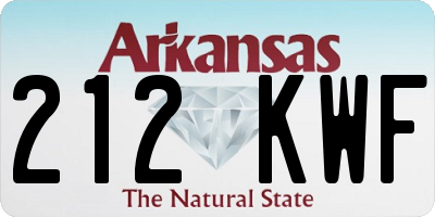 AR license plate 212KWF