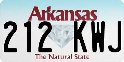 AR license plate 212KWJ