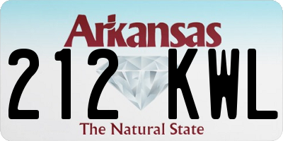 AR license plate 212KWL