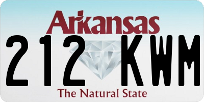 AR license plate 212KWM