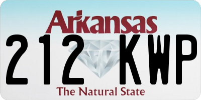 AR license plate 212KWP