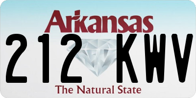 AR license plate 212KWV