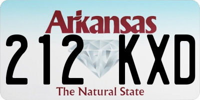 AR license plate 212KXD