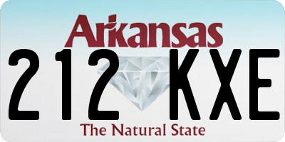 AR license plate 212KXE