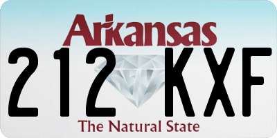 AR license plate 212KXF
