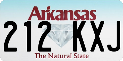 AR license plate 212KXJ