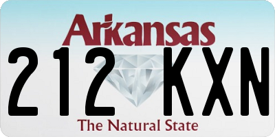 AR license plate 212KXN