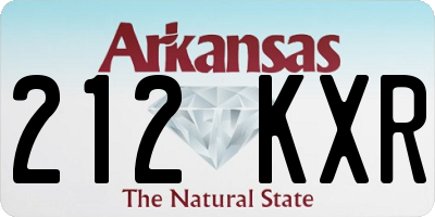 AR license plate 212KXR