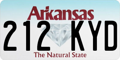 AR license plate 212KYD