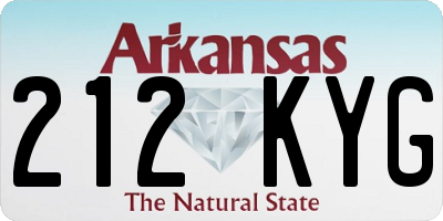 AR license plate 212KYG