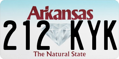 AR license plate 212KYK
