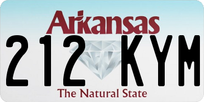 AR license plate 212KYM