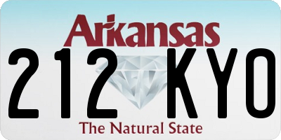 AR license plate 212KYO