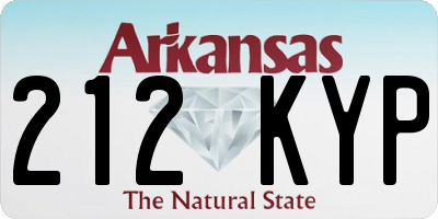AR license plate 212KYP
