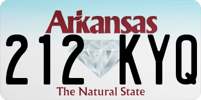 AR license plate 212KYQ