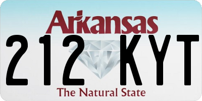 AR license plate 212KYT