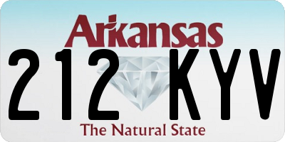 AR license plate 212KYV