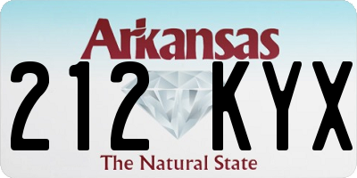 AR license plate 212KYX