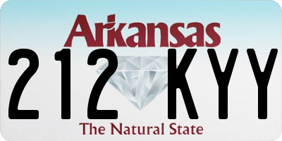 AR license plate 212KYY