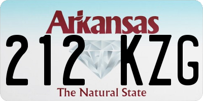 AR license plate 212KZG
