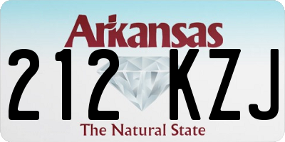 AR license plate 212KZJ