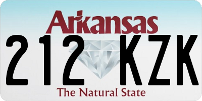 AR license plate 212KZK