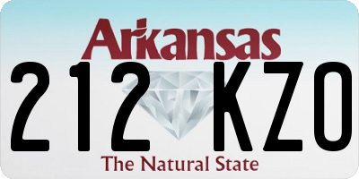 AR license plate 212KZO