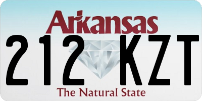 AR license plate 212KZT