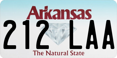AR license plate 212LAA