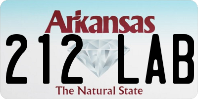 AR license plate 212LAB