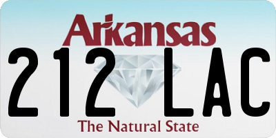 AR license plate 212LAC