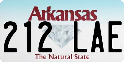 AR license plate 212LAE