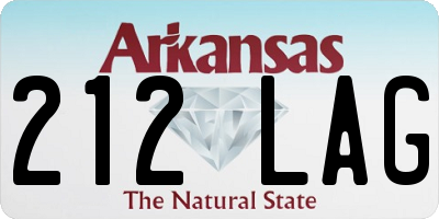 AR license plate 212LAG