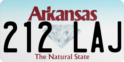 AR license plate 212LAJ