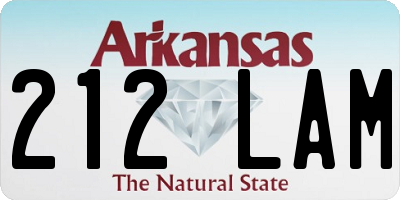 AR license plate 212LAM