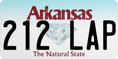 AR license plate 212LAP